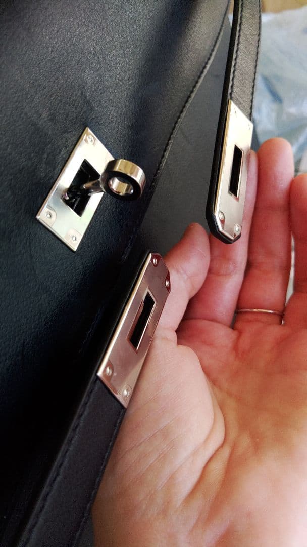 ❤️2022/刻印U/エルメスDepeche36ノワ-ル金具パラジウム本店で購入