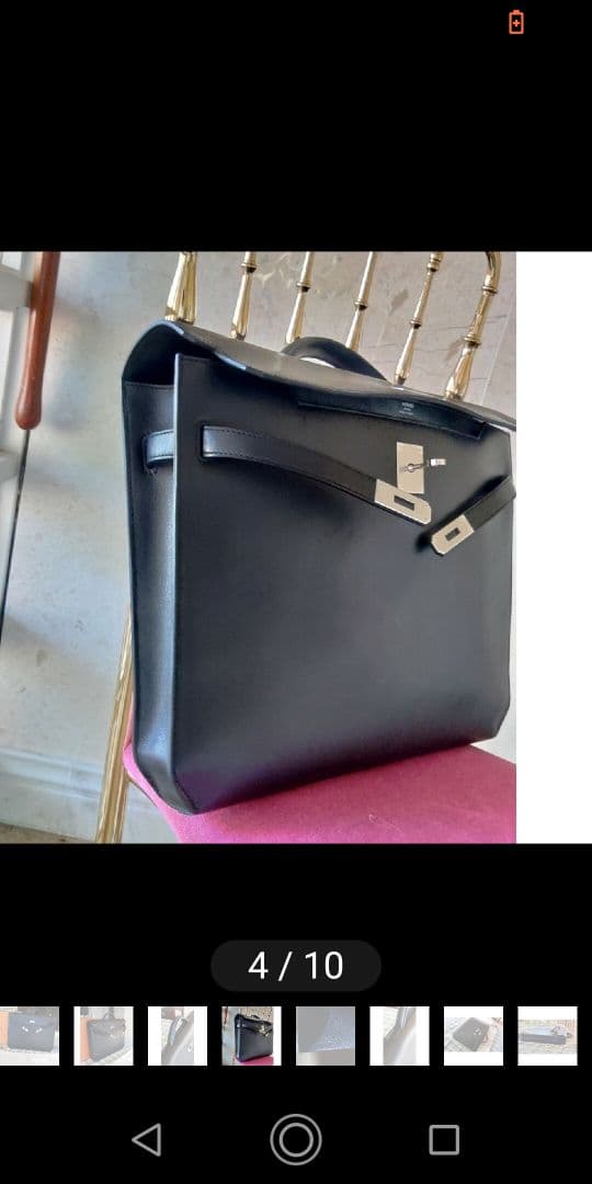 ❤️2022/刻印U/エルメスDepeche36ノワ-ル金具パラジウム本店で購入