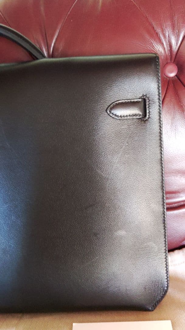 ❤️2022/刻印U/エルメスDepeche36ノワ-ル金具パラジウム本店で購入