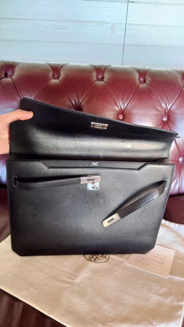 ❤️2022/刻印U/エルメスDepeche36ノワ-ル金具パラジウム本店で購入