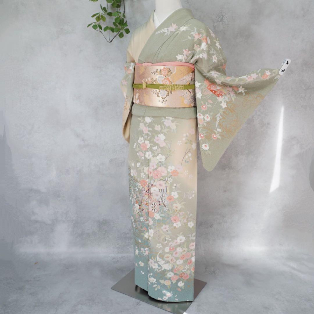 訪問着フルセット　261▪︎ 入学式　お宮参り【訪問着、袋帯、帯締め、帯揚げ】