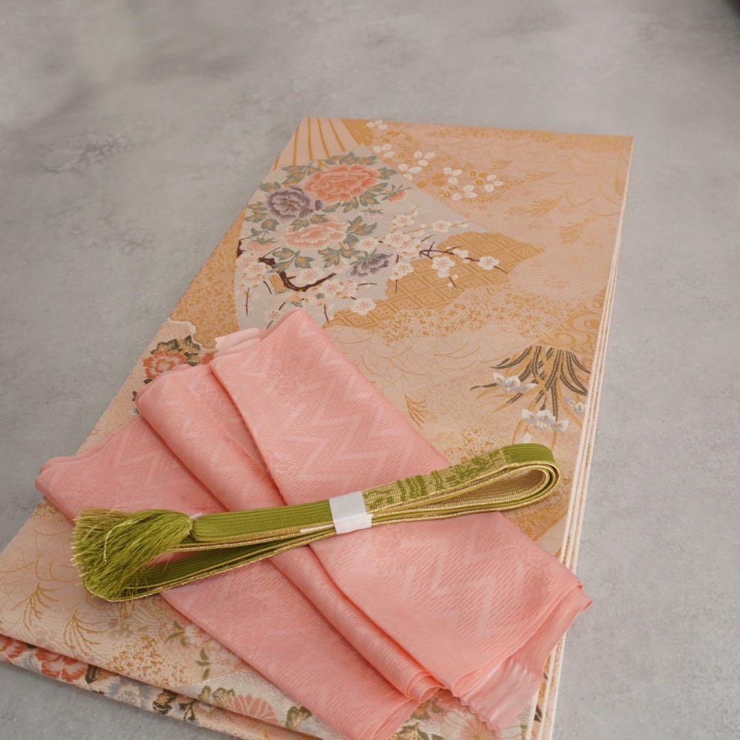 訪問着フルセット　261▪︎ 入学式　お宮参り【訪問着、袋帯、帯締め、帯揚げ】