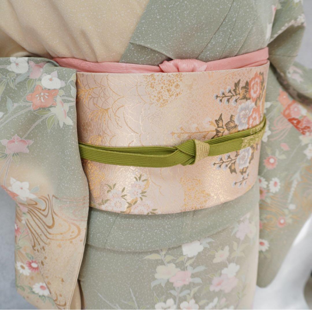 訪問着フルセット　261▪︎ 入学式　お宮参り【訪問着、袋帯、帯締め、帯揚げ】