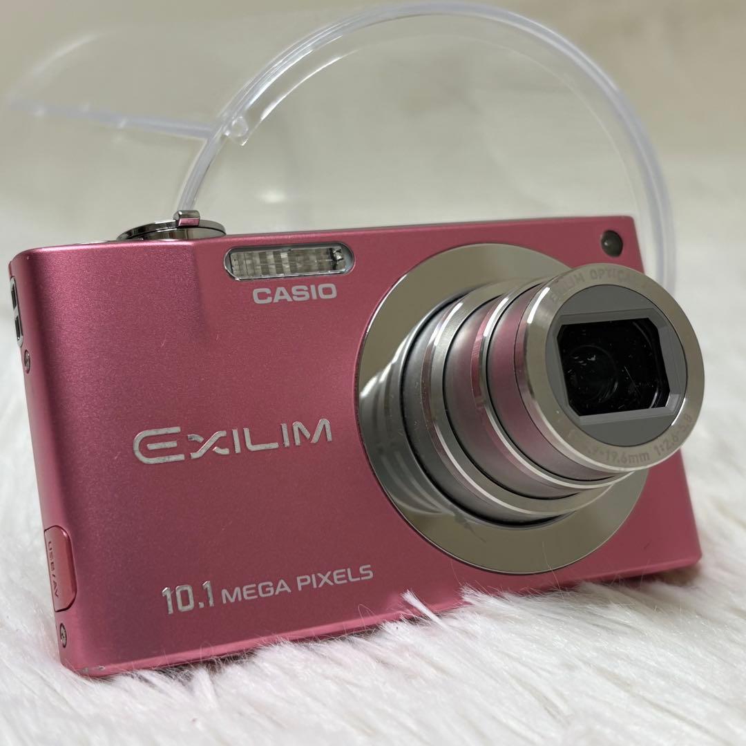 CASIO カメラ　EX-Z100 バッテリー　充電器　ピンク コンデジ　動作品