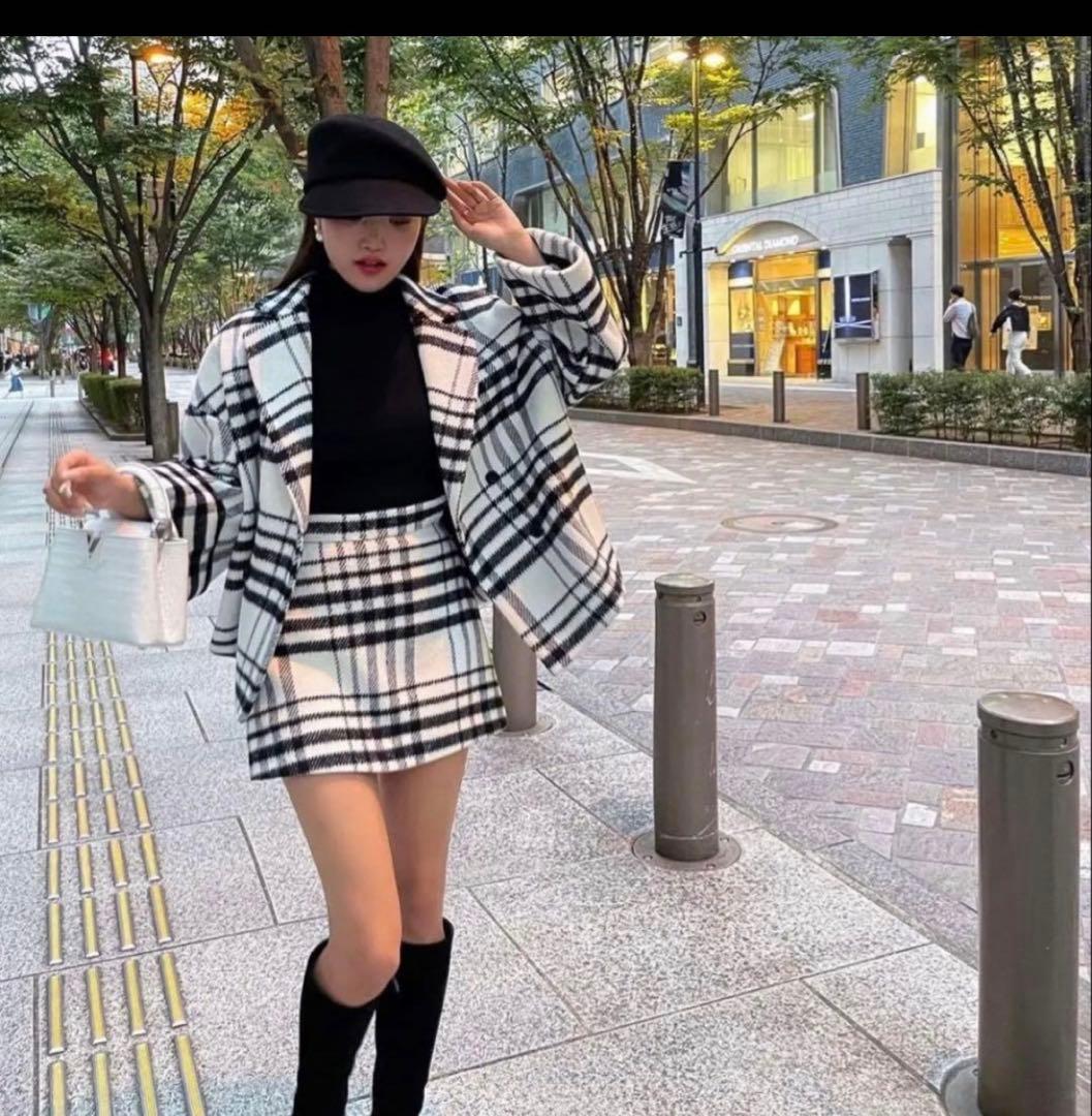 sheller チェック柄スコート(単品)