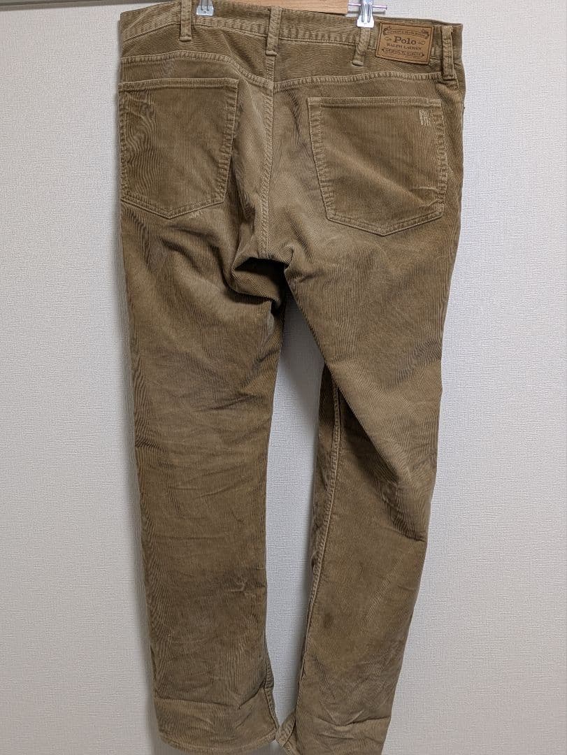 美品 現行タグ ポロラルフローレン パッチリペア加工 コーデュロイパンツ36