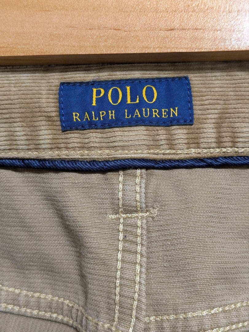 美品 現行タグ ポロラルフローレン パッチリペア加工 コーデュロイパンツ36