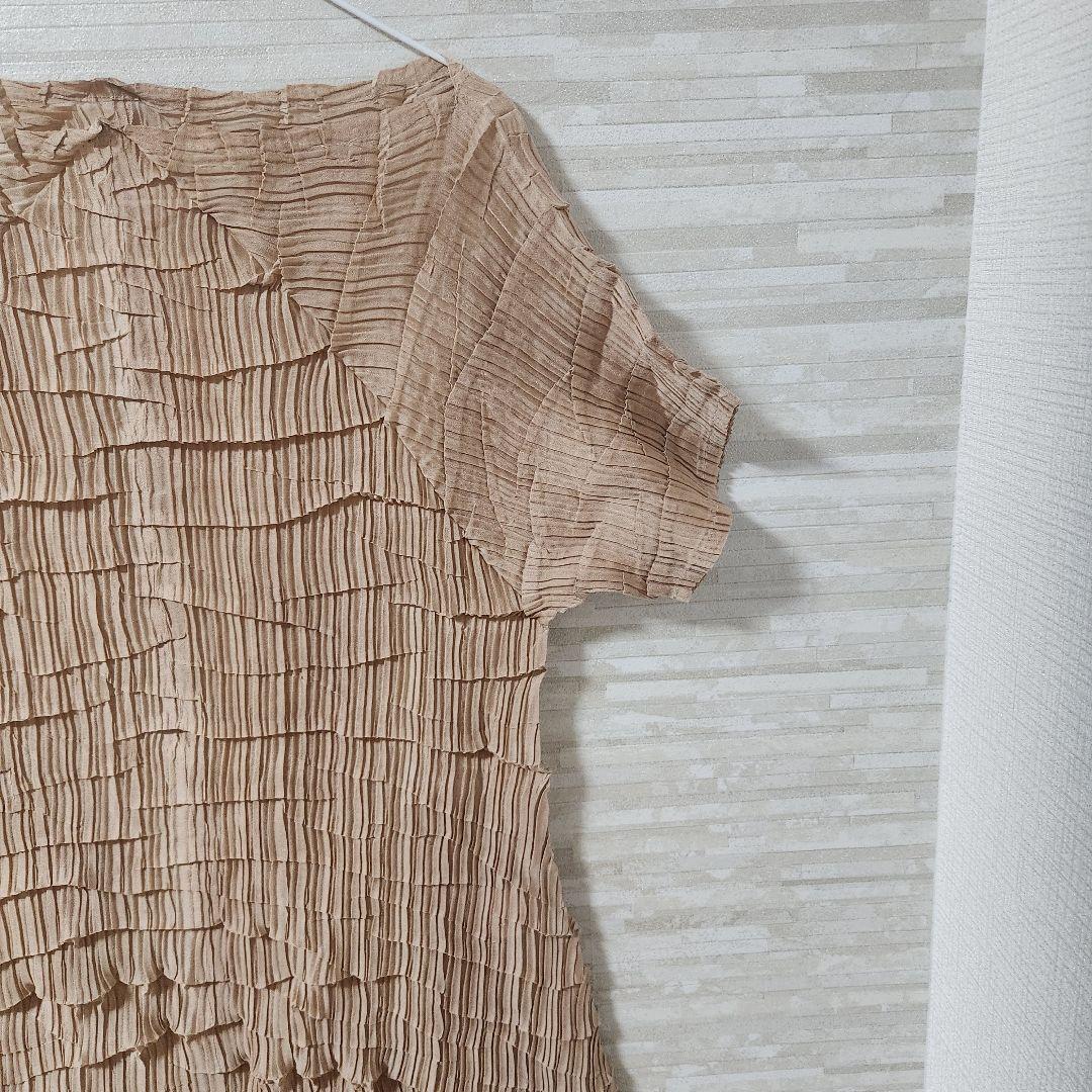 【L】イッセイミヤケ ワンピース プリーツ加工