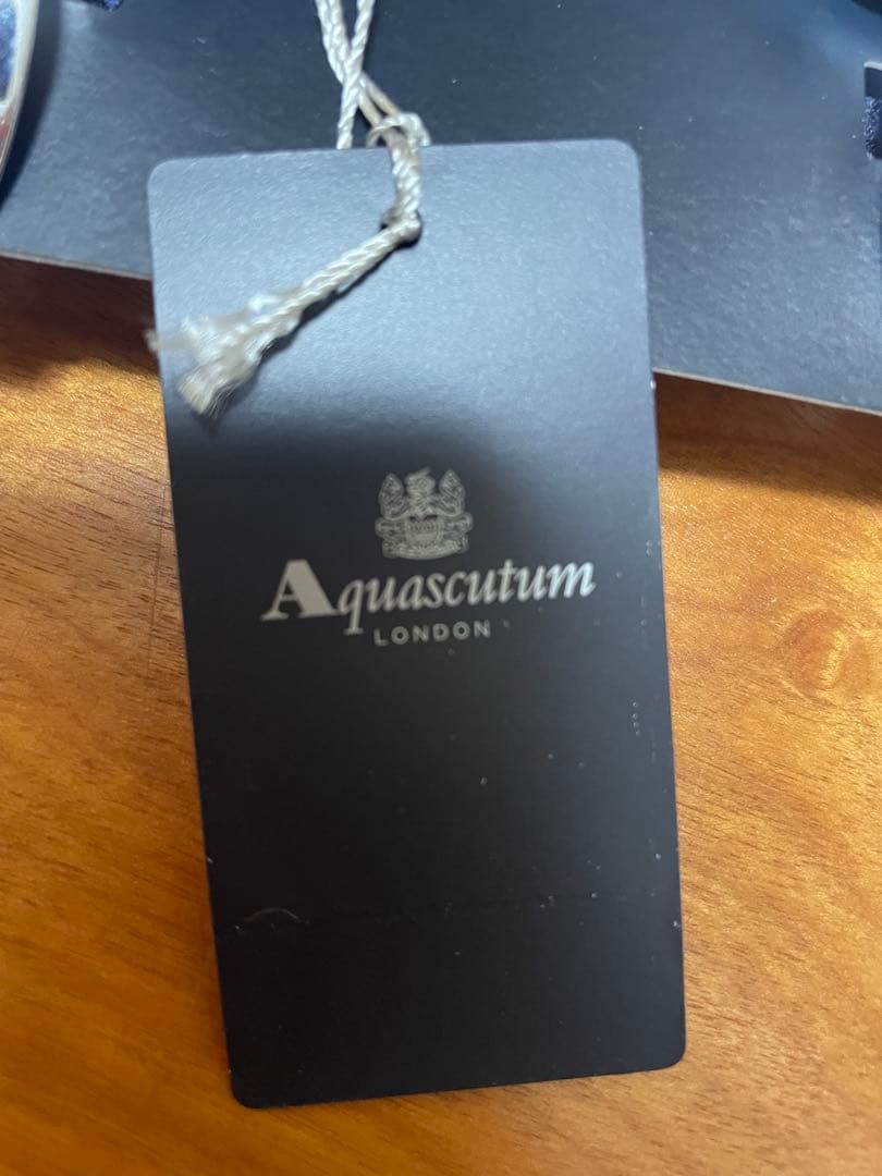 ★Aquascutum ネイビー サスペンダー