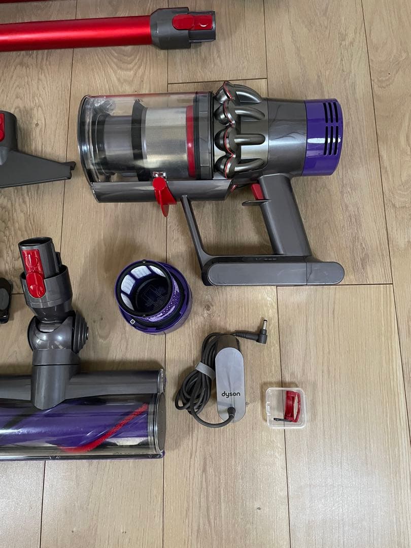 ダイソン(A)V10 SV12 ２本のパイプ ２ヘッドから選択　交換フィルター付