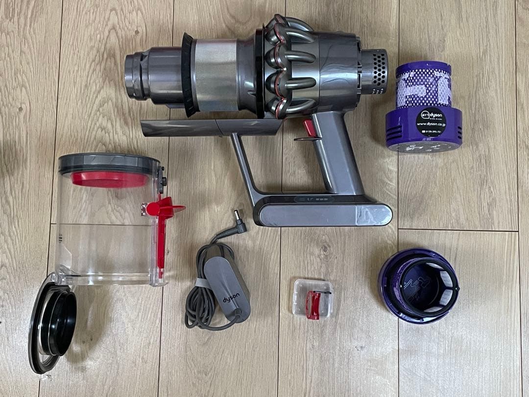 ダイソン(A)V10 SV12 ２本のパイプ ２ヘッドから選択　交換フィルター付