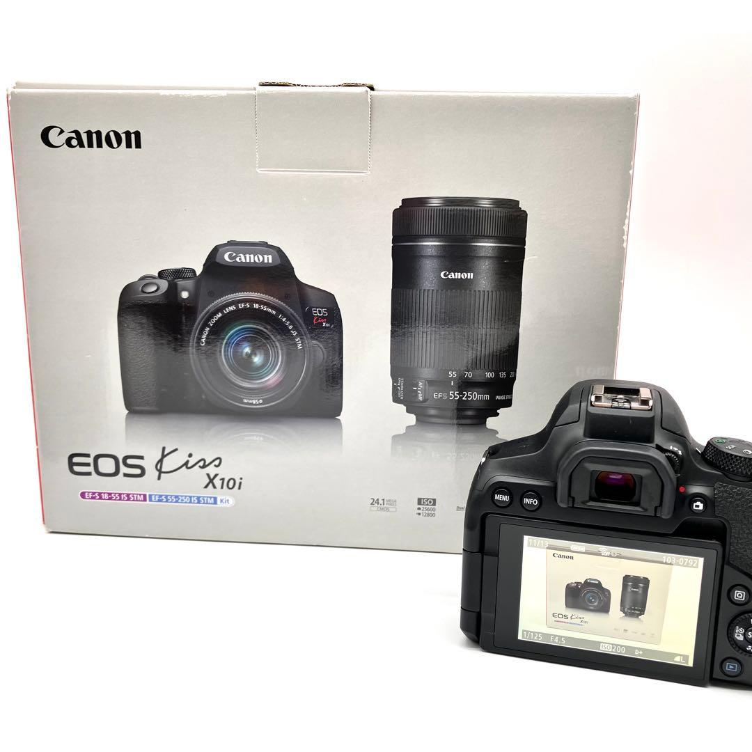 CANON EOS KISS X10i STM 望遠ダブルレンズ