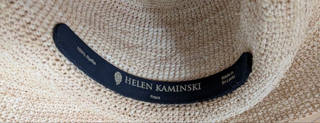 ［ヘレンカミンスキー］ナチュラルベージュ ラフィアハット