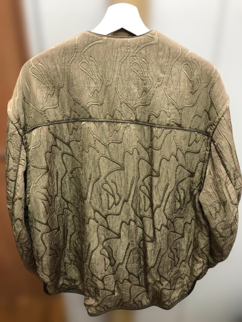 美品 TODAYFUL トゥデイフルジャガードパイピングブルゾン オリーブ 38