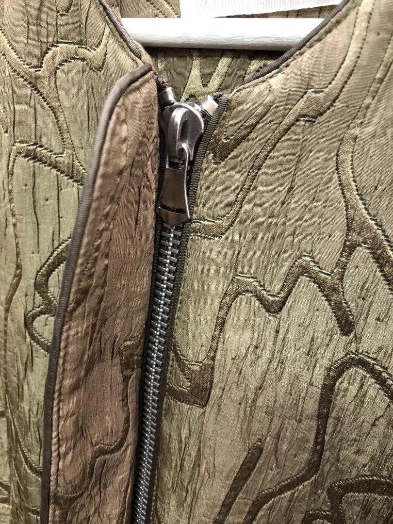 美品 TODAYFUL トゥデイフルジャガードパイピングブルゾン オリーブ 38
