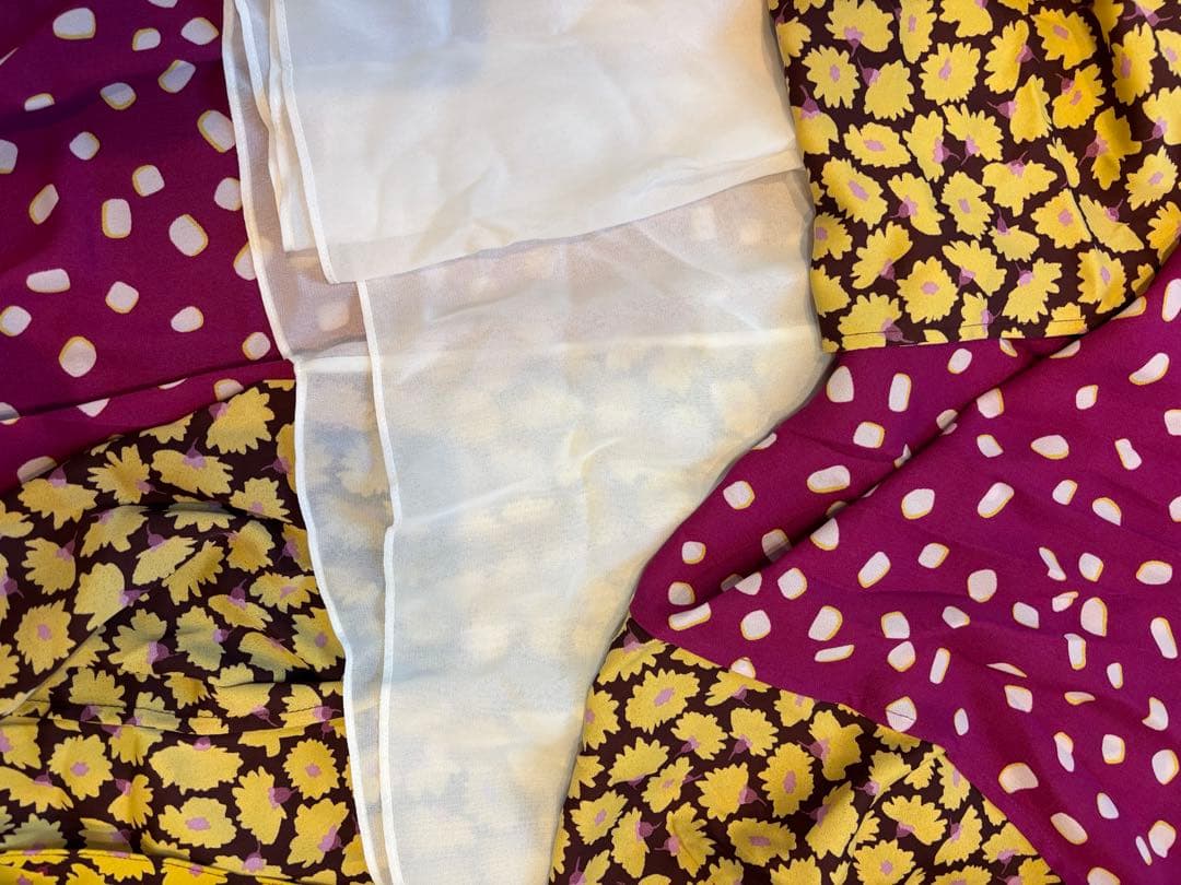 1/30午前中まで kate spade フラワープリント ロングワンピース