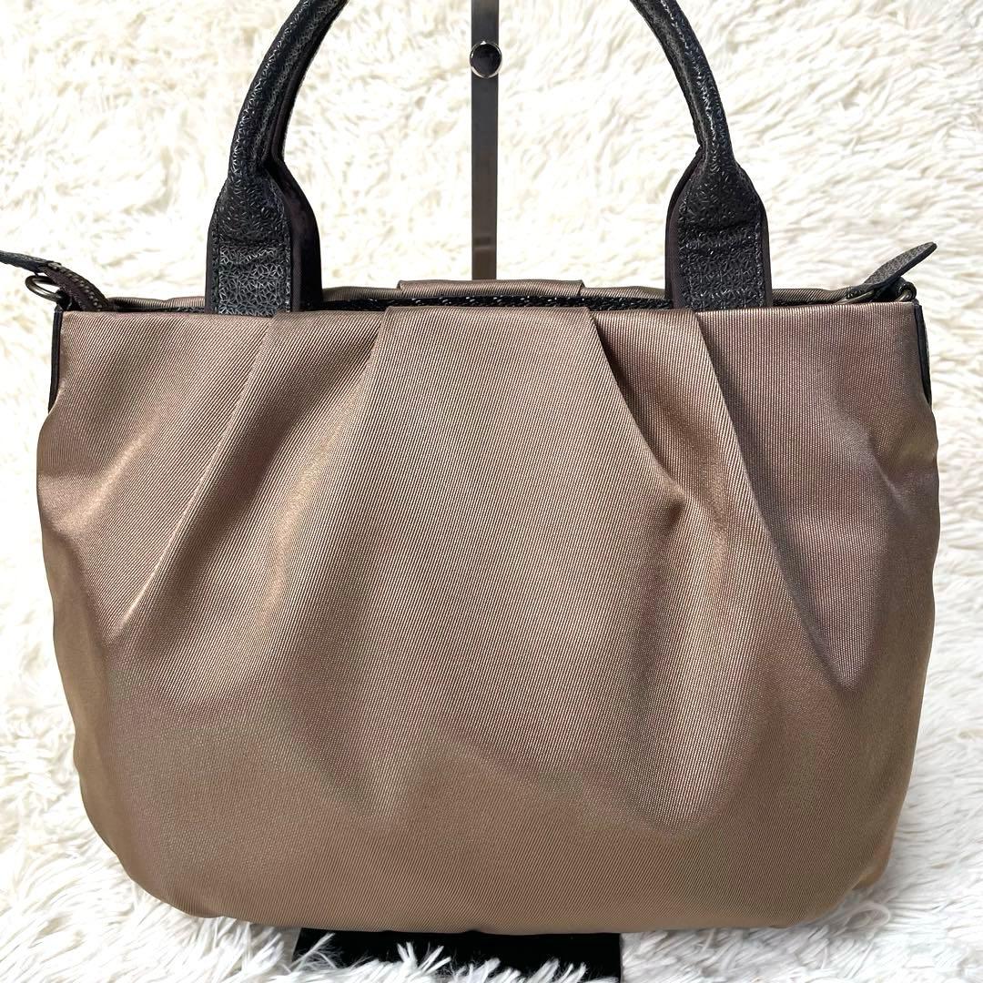 【美品】 IBIZA 2wayショルダーバッグ ベージュ　ポンパ　イビサ