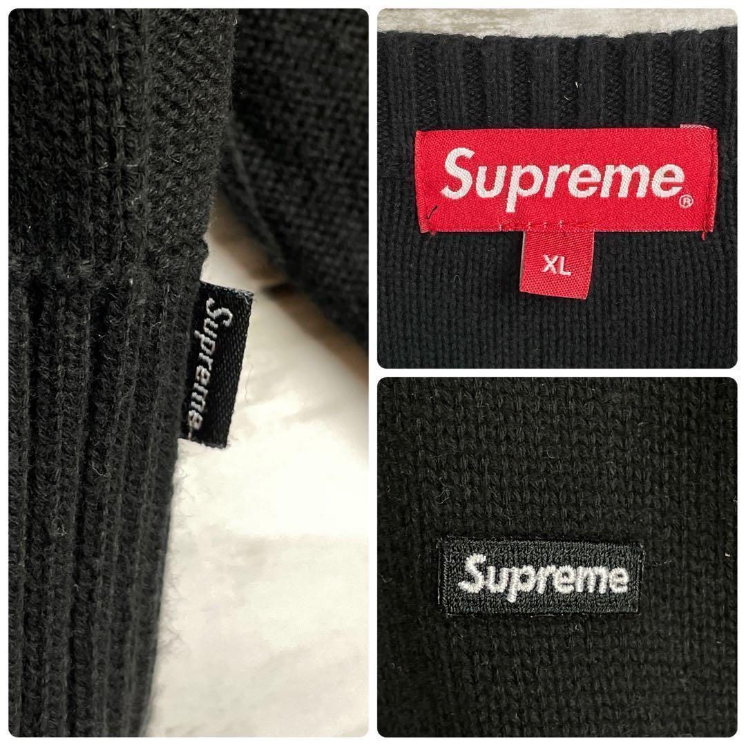 2136 UU【ＸＬ】シュプリーム☆スモールボックスロゴ コットンニットセーター