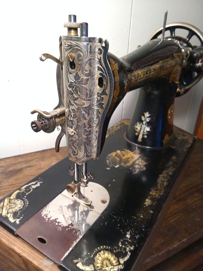 数日限定セール　SINGER　縫うためのアンティークミシン　スフィンクス　手回し