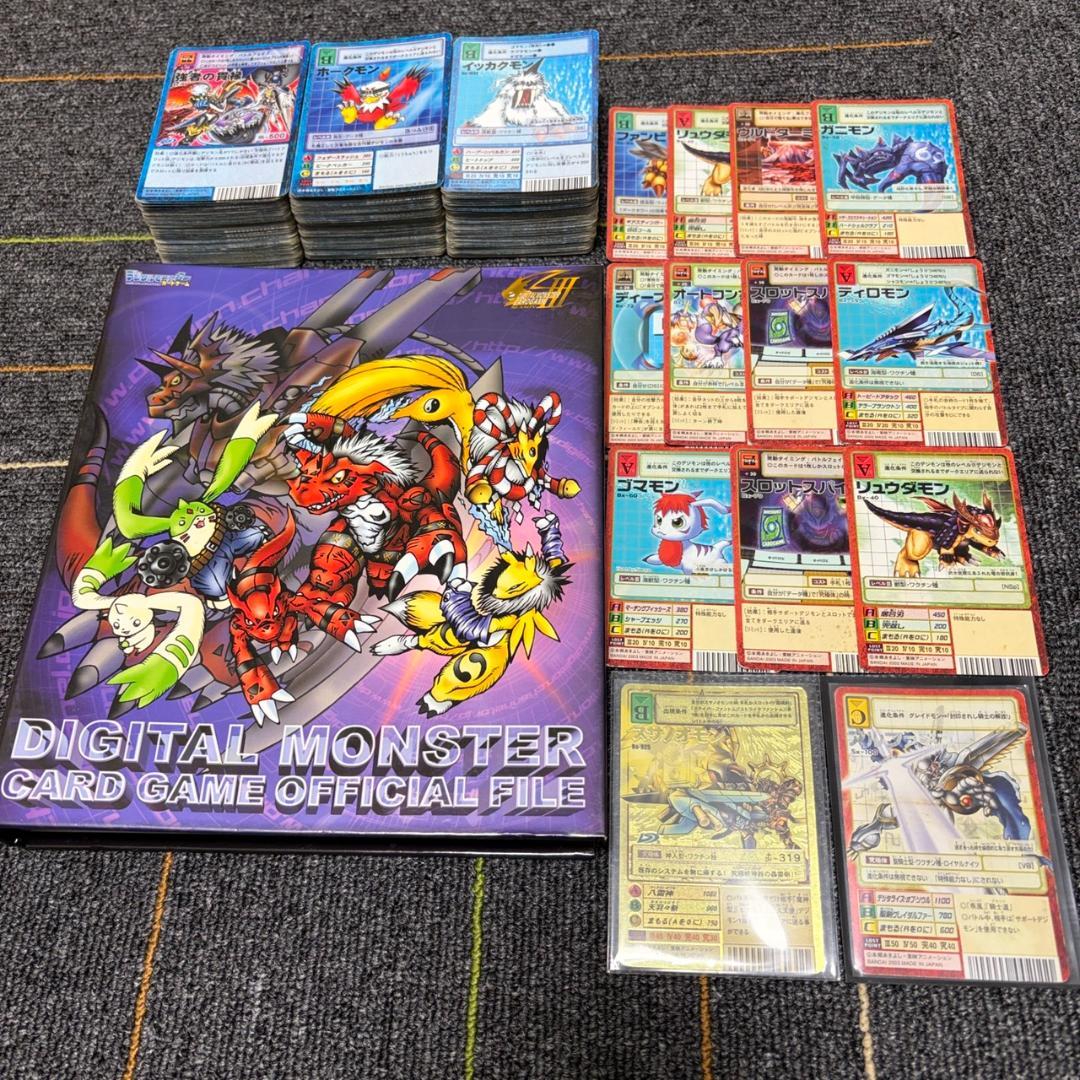 旧デジモンカード デジモン 当時物 約350枚 バインダー付き まとめ売り 特典