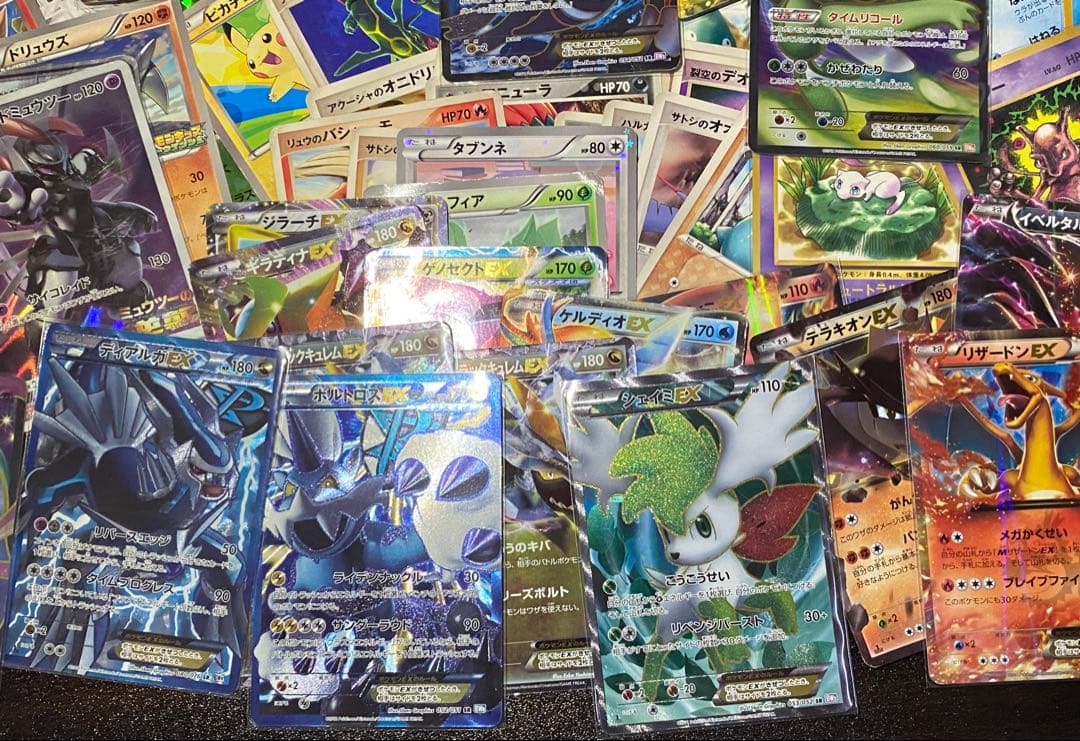 【処分品】EX SR 等 古いカード 約80枚 まとめ売り ポケモンカード