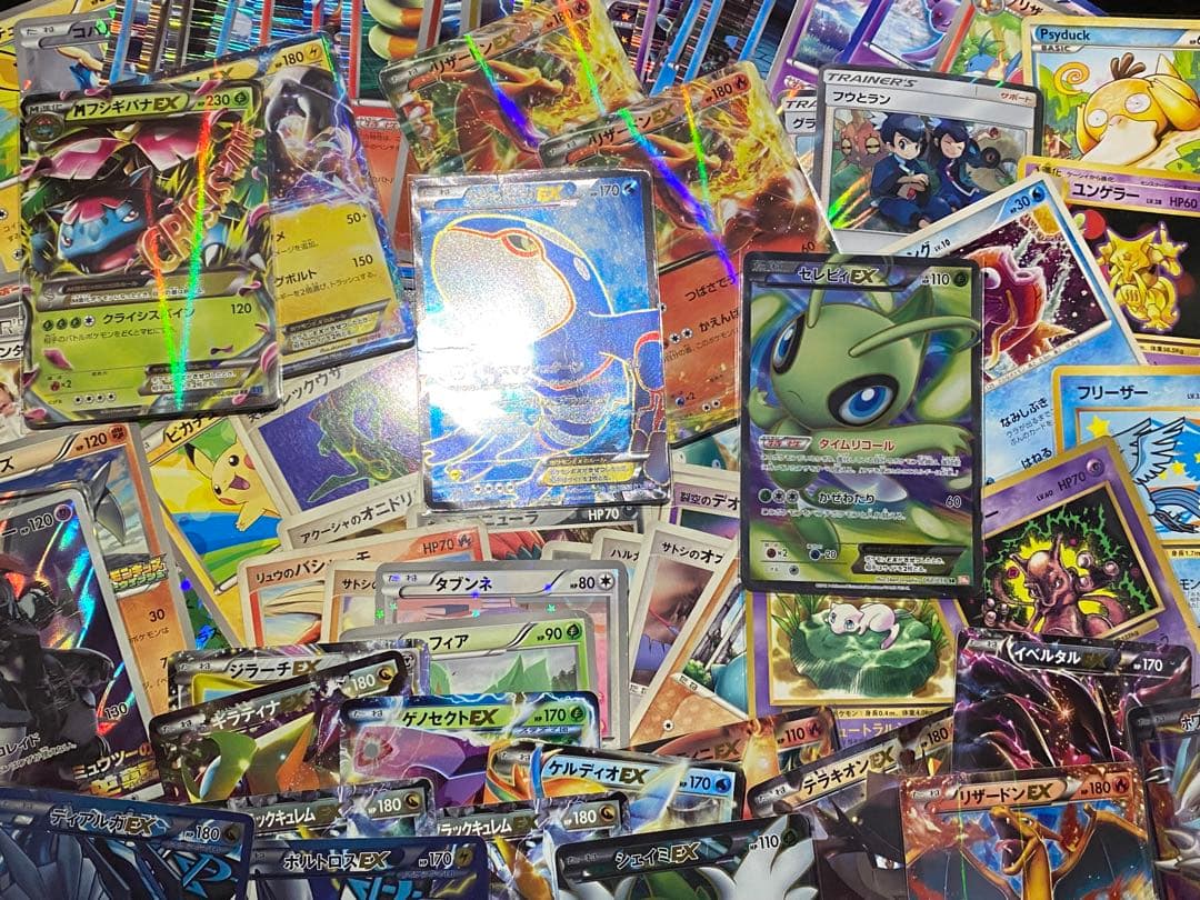 【処分品】EX SR 等 古いカード 約80枚 まとめ売り ポケモンカード
