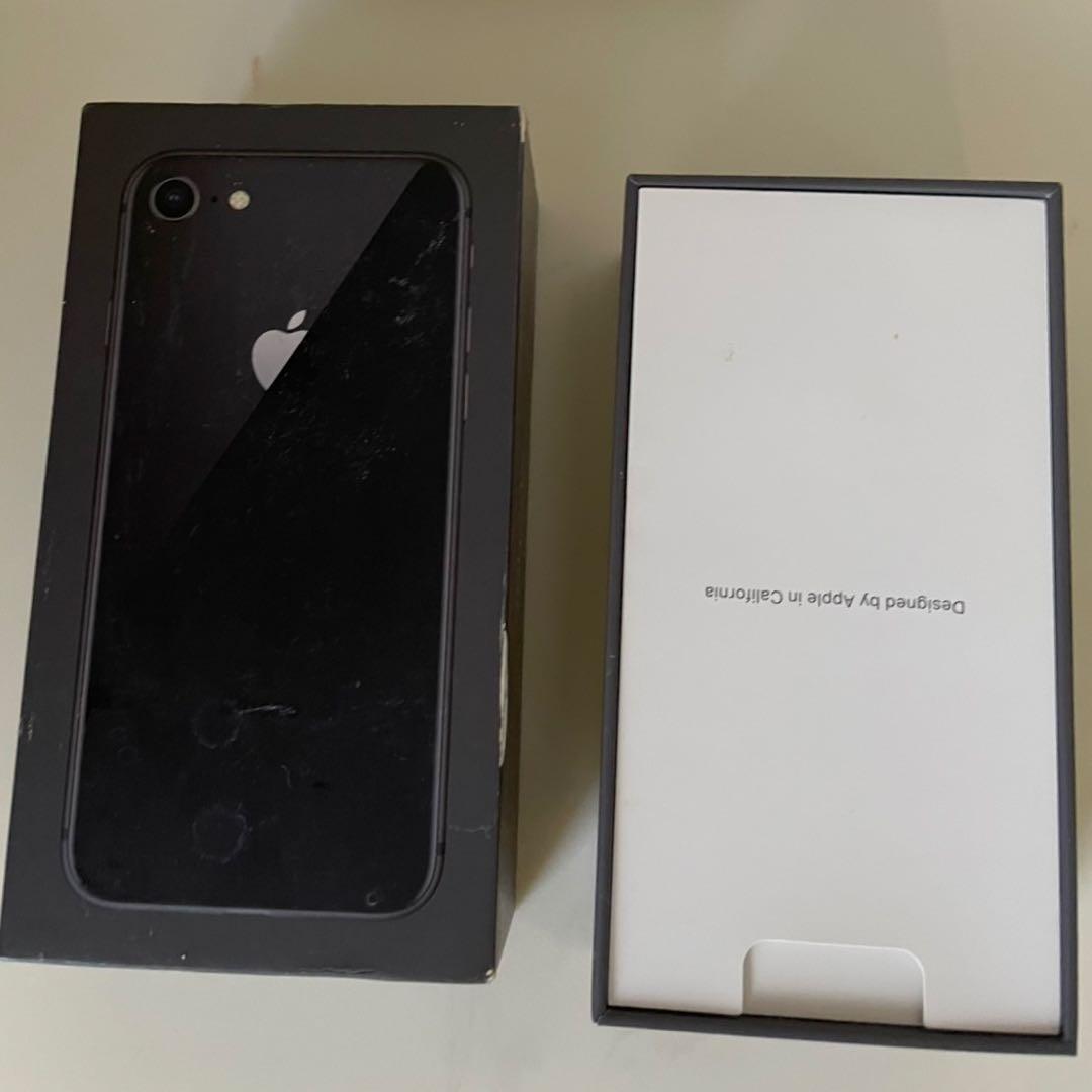 iPhone 8 64GB SIMフリー 動作品 バッテリー劣化あり 箱付き