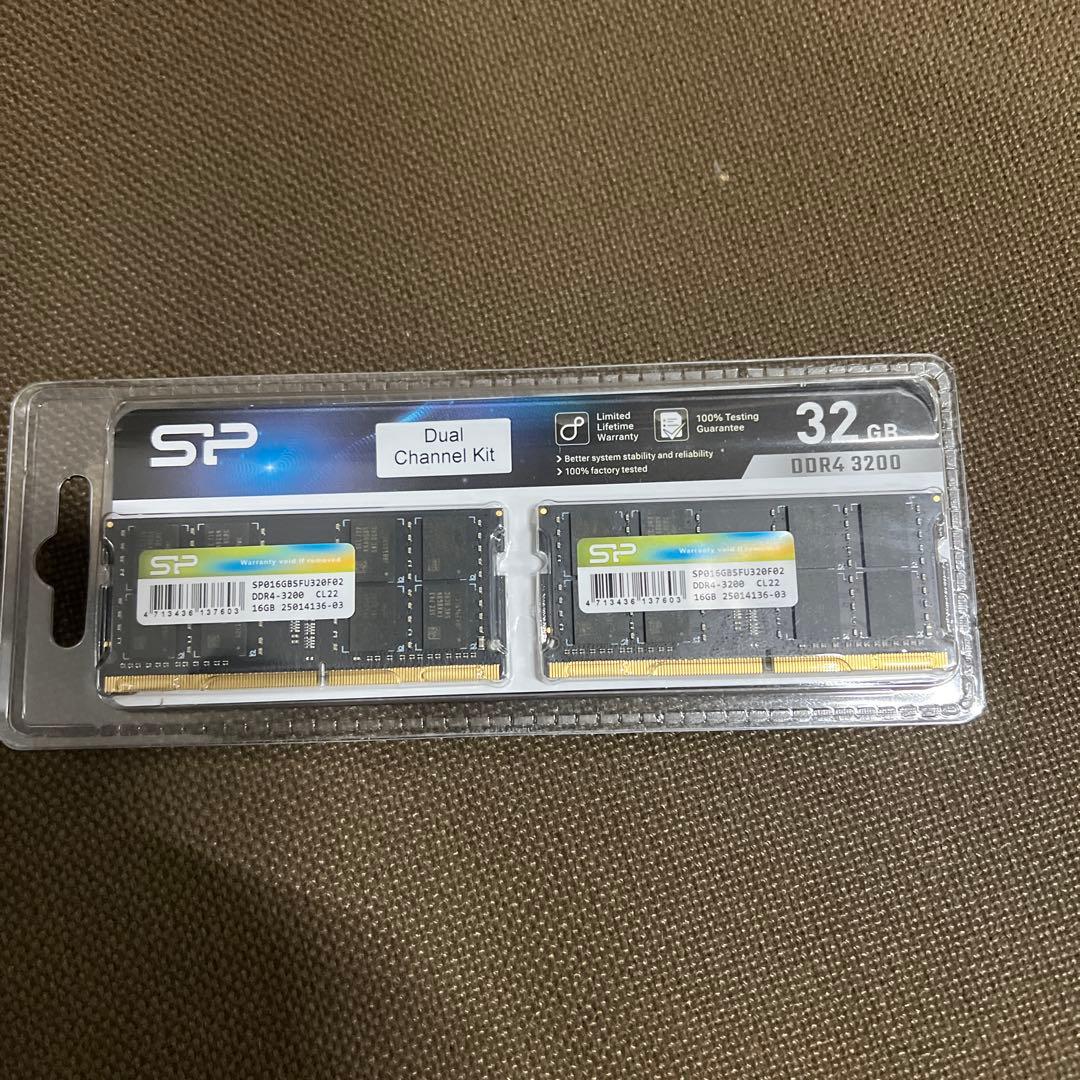 ddr4-2400 pc4-19200 32GBノート用メモリ（16GB×２枚）