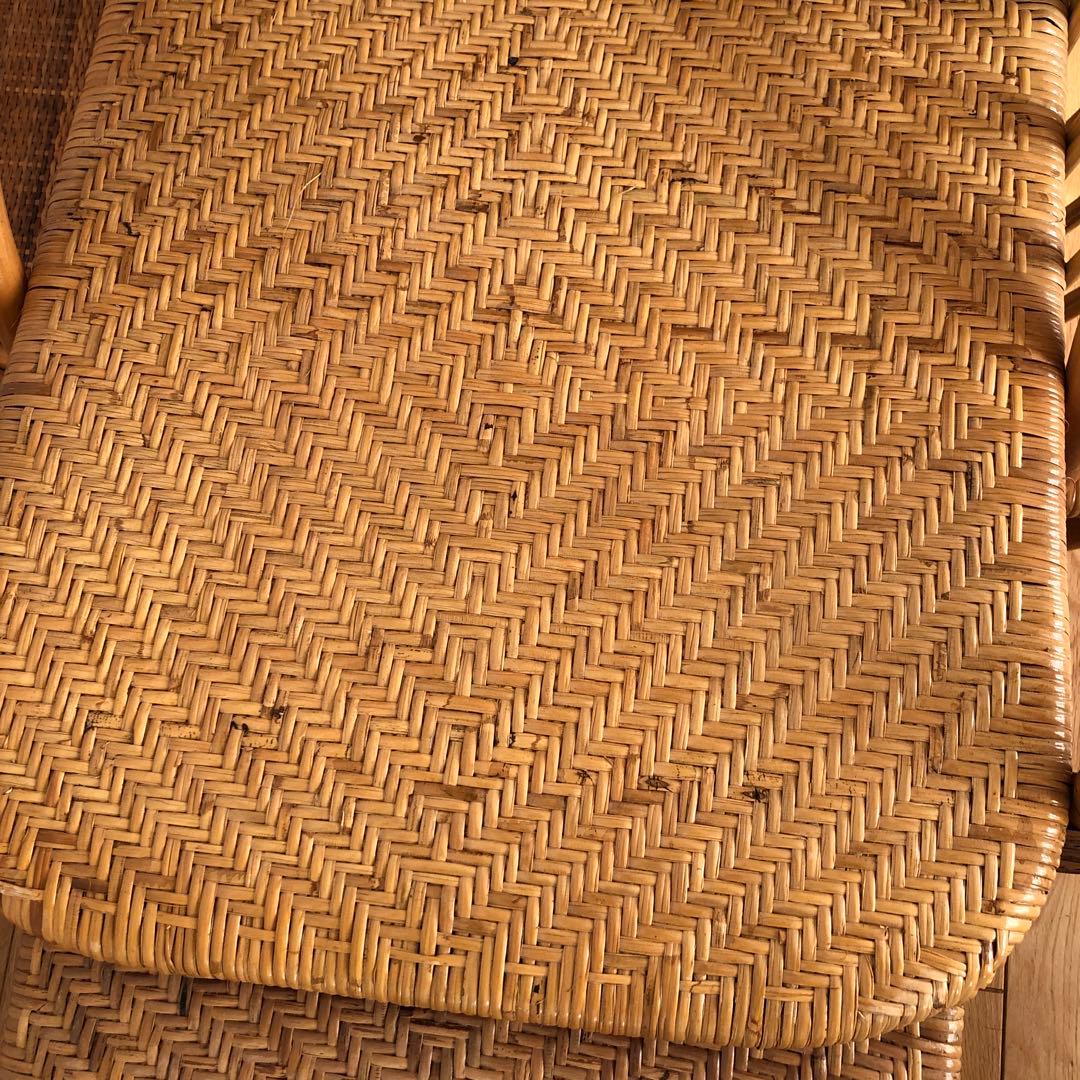 ラタン　三つ折寝椅子　A200 未使用品