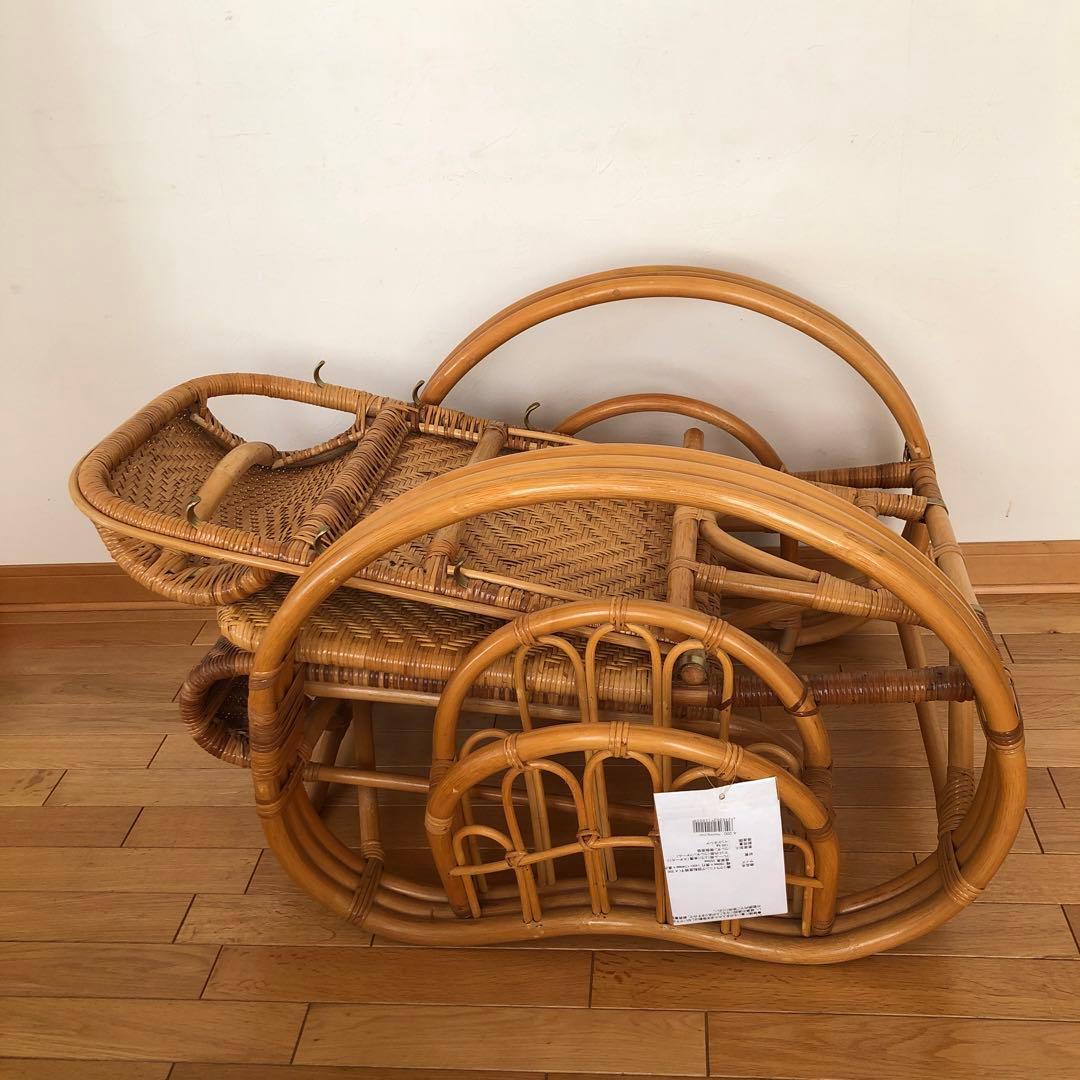 ラタン　三つ折寝椅子　A200 未使用品