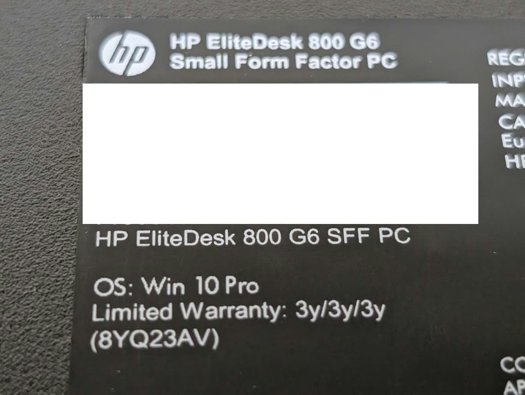 h*v様 HP EliteDesk 800 G6 SFF PC + office