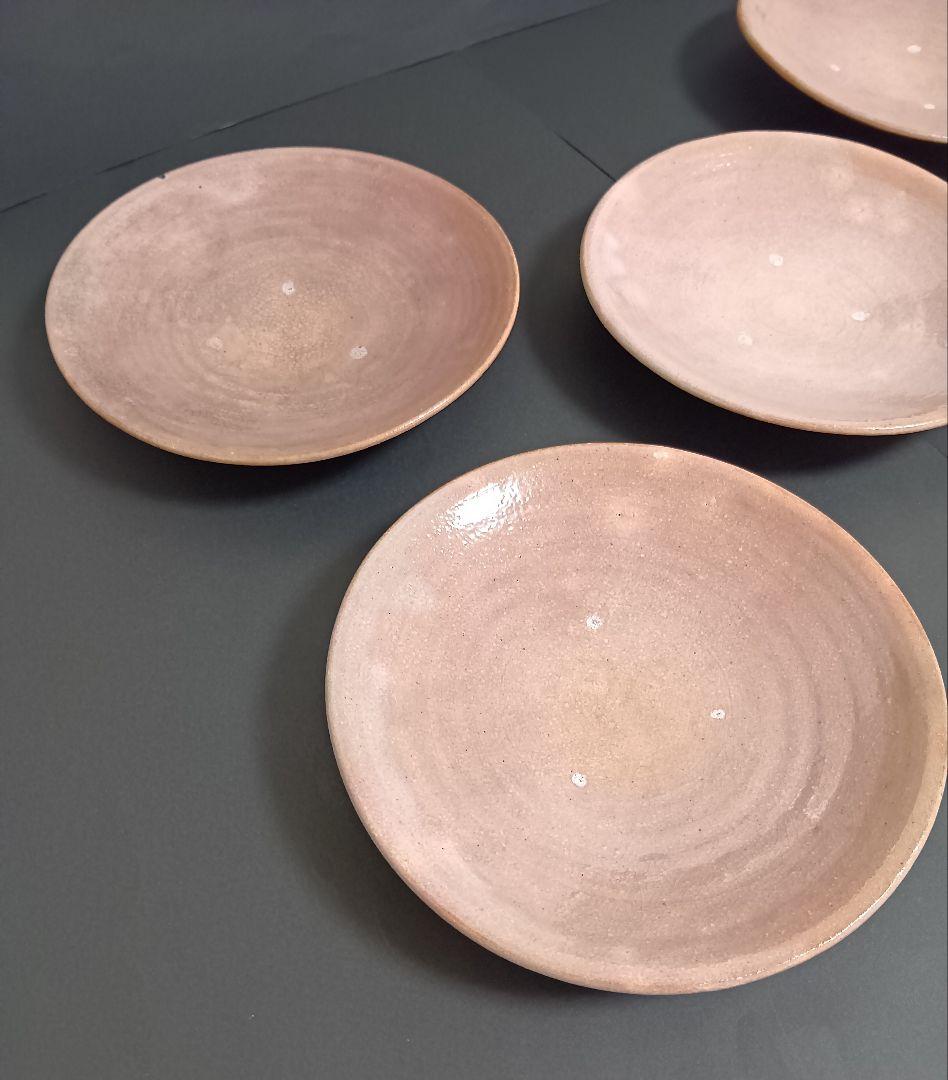 【茶道具】菓子器銘々皿 ▼御本出 × 5 ▲粉引 × 5 全10客 杉本貞光 作