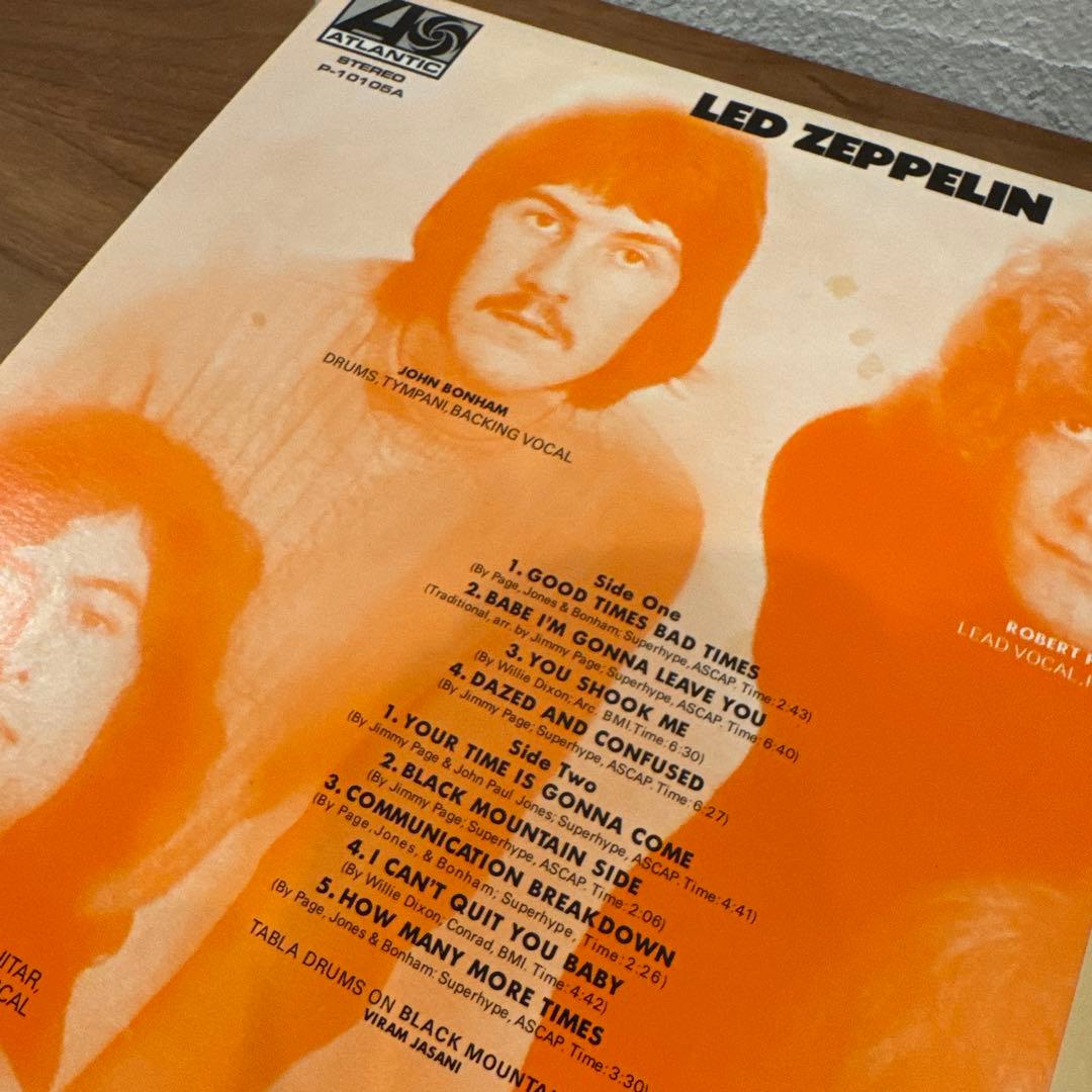 レコード LED ZEPPELIN Ⅰ P-10105A 日本盤初期　ポスター付