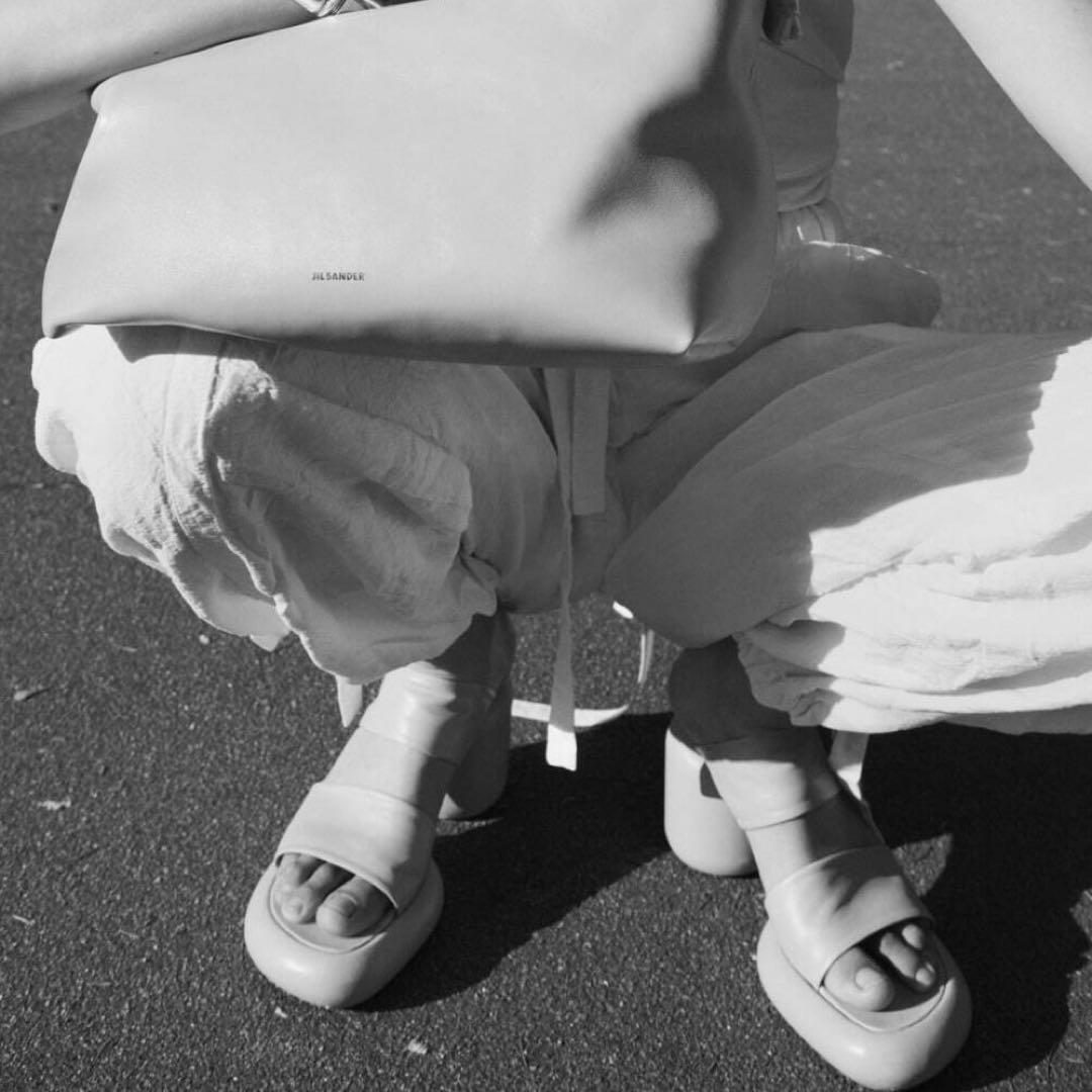 【美品】JIL SANDER ジルサンダー　レザーサンダル