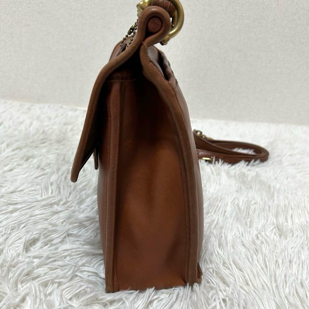 【人気✨ターンロック/ユニセックス】オールドコーチ　ブラウン　2way バッグ