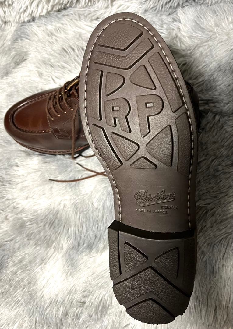 パラブーツParabootシャンボード、カフェ、7.0（25.5〜26.0相当）