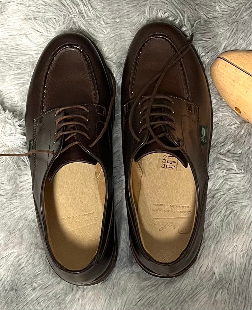 パラブーツParabootシャンボード、カフェ、7.0（25.5〜26.0相当）