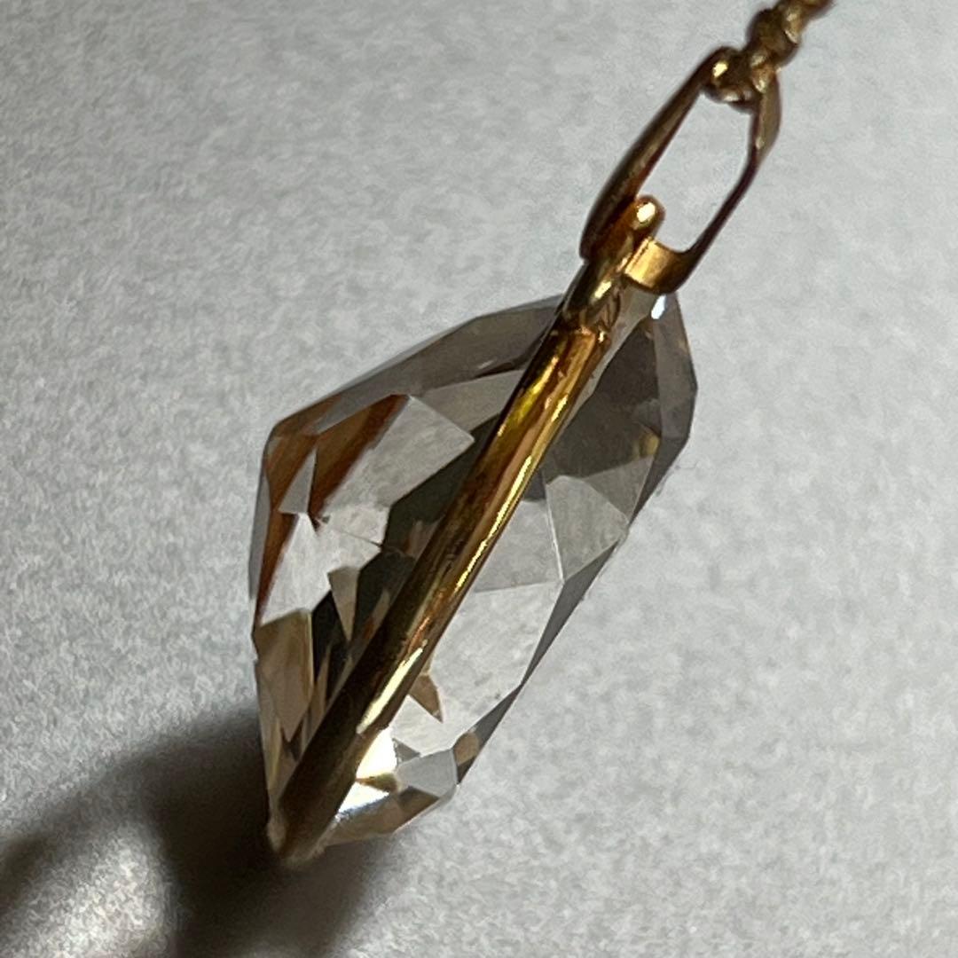 クリスタル18金ネックレス