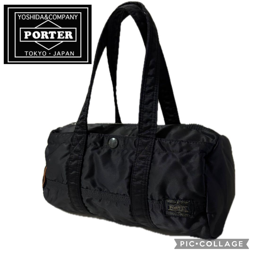 ポーター　タンカー　ミニ　ドラムバッグ　ダッフル　黒　S ドラム　廃盤