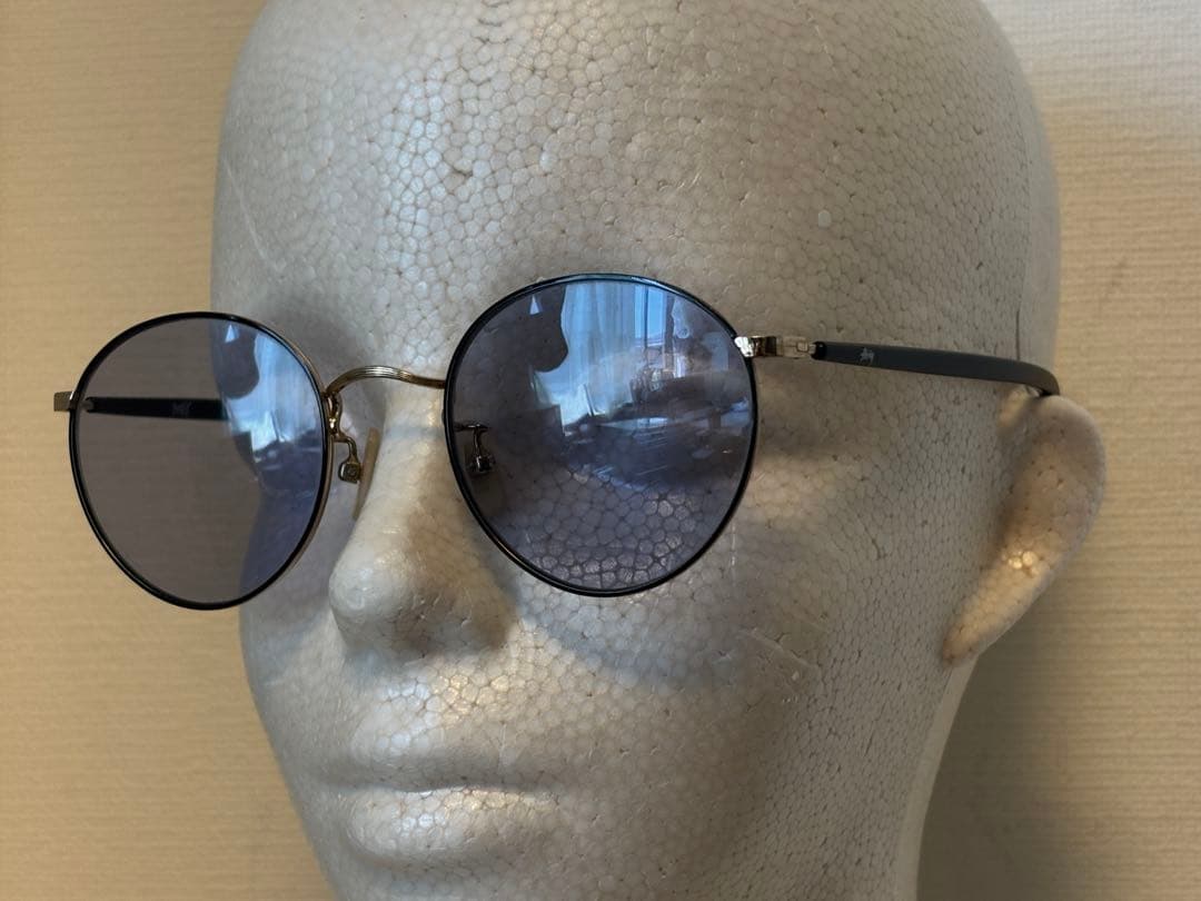 Stussy/サングラス/BeNNY/ボストン/限定/ベニー/日本製/ゴールド