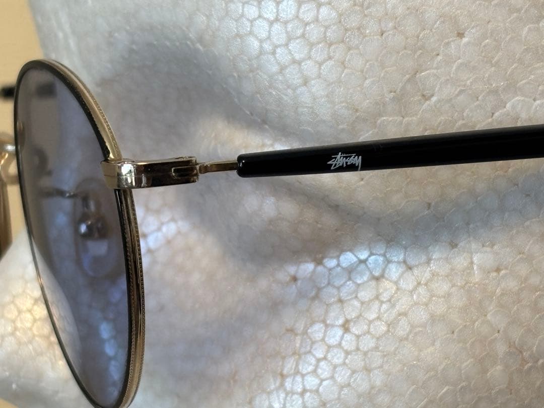 Stussy/サングラス/BeNNY/ボストン/限定/ベニー/日本製/ゴールド