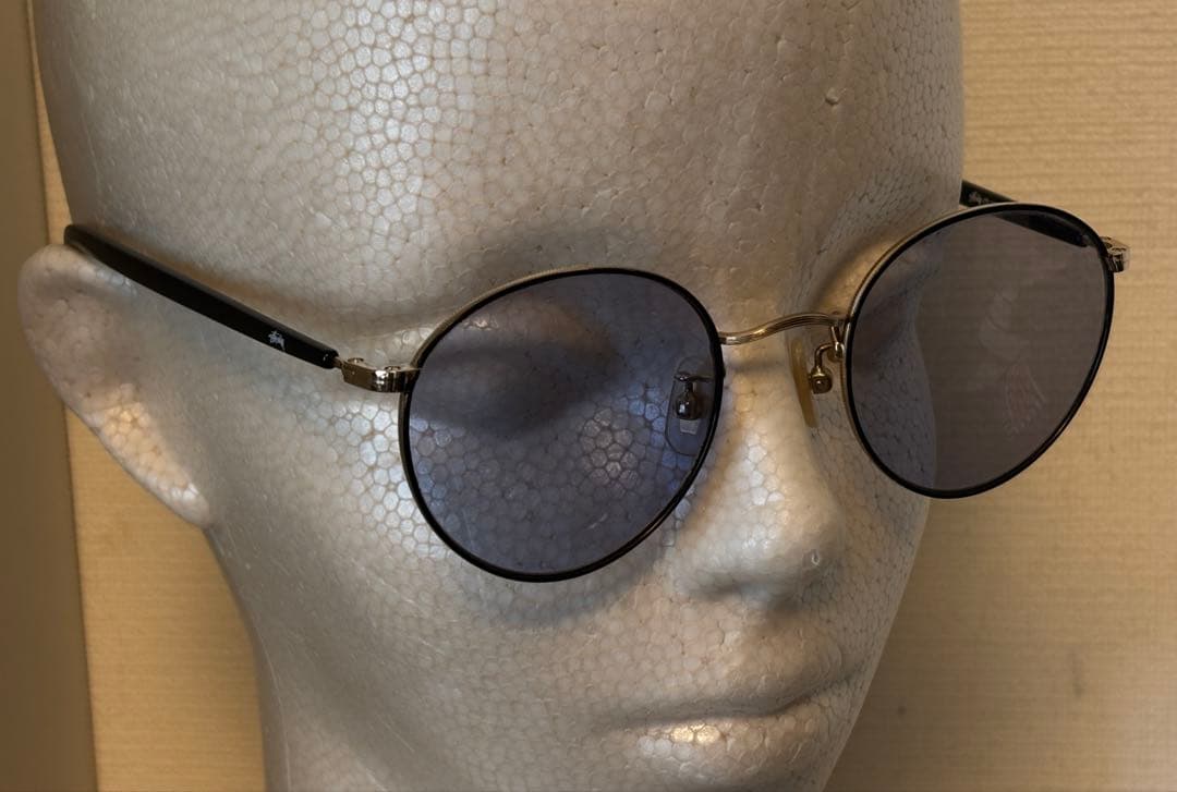 Stussy/サングラス/BeNNY/ボストン/限定/ベニー/日本製/ゴールド