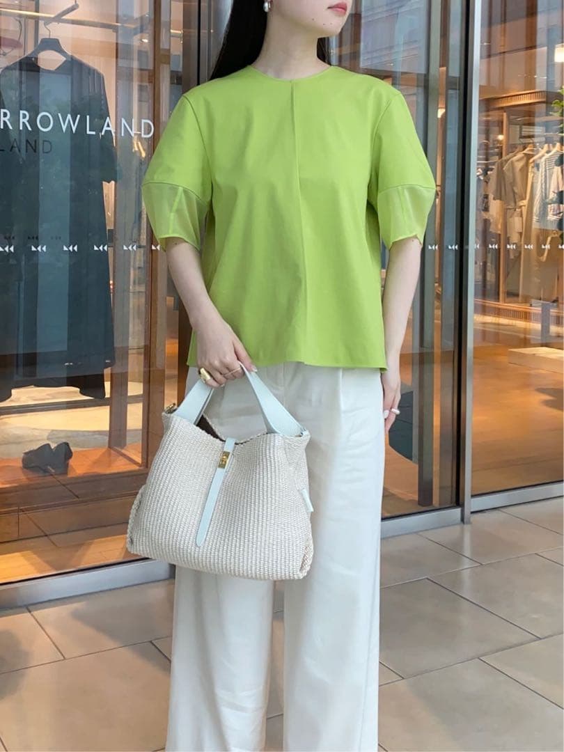 VIOLAd'ORO ヴィオラドーロ　ラフィアシート 2WAYトートバッグ