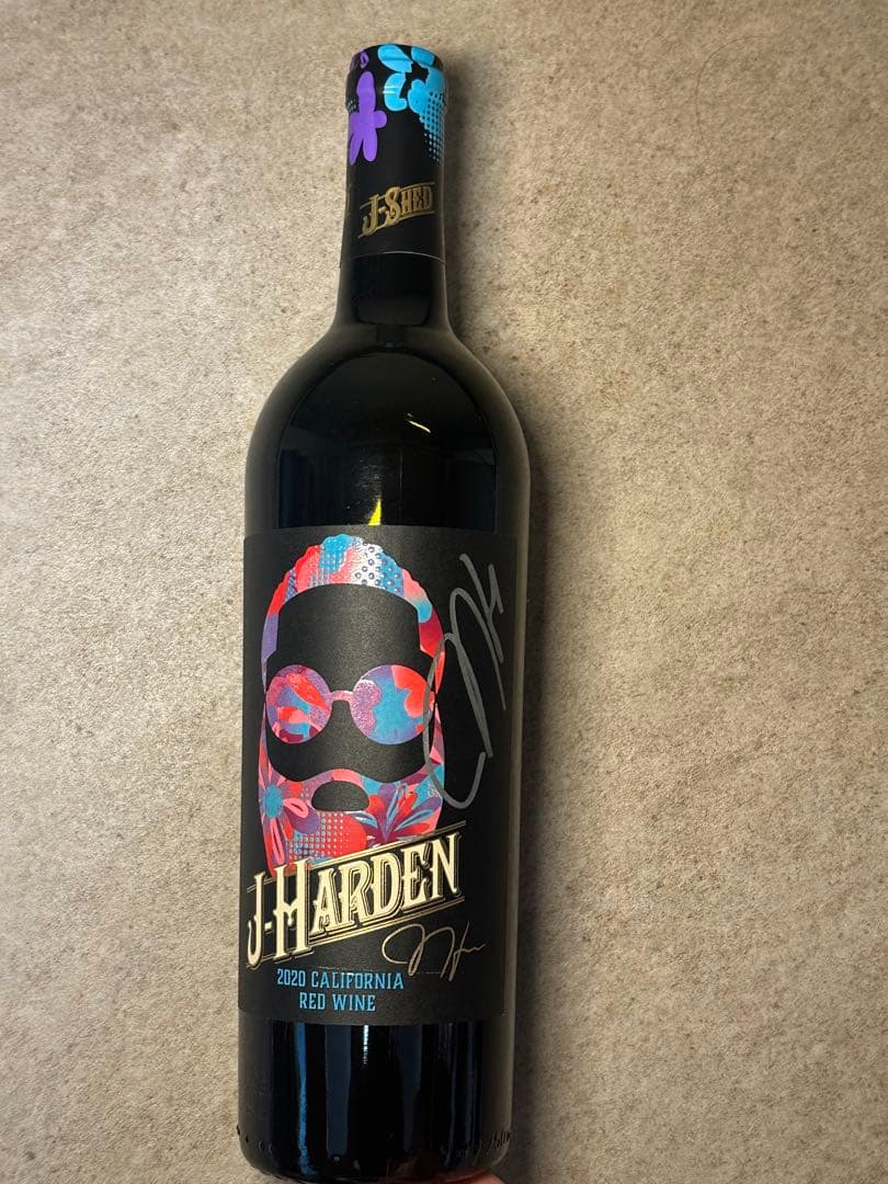 NBAジェームズ・ハーデン直筆サイン入りワイン　バスケ