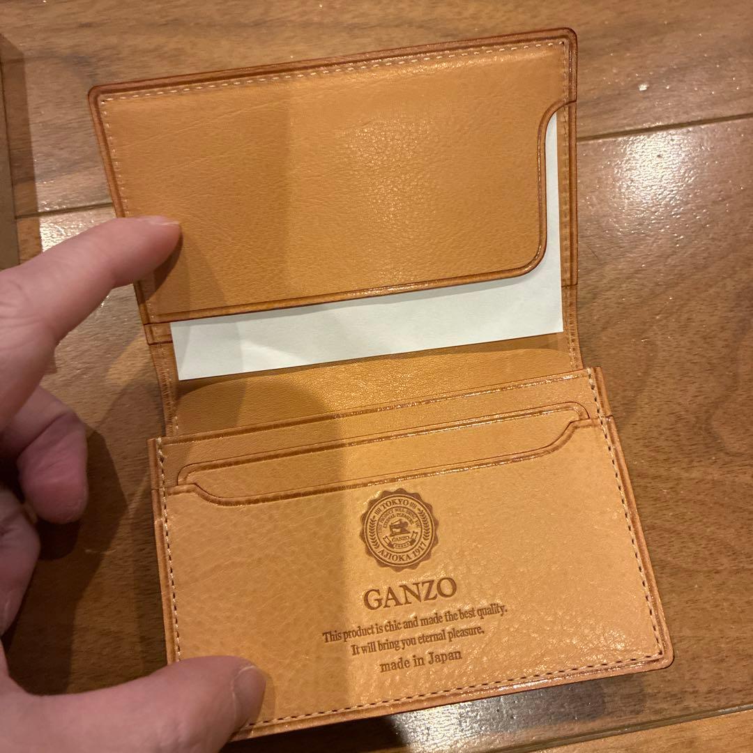 GANZO THIN BRIDLE(シンブライドル)レザー 名刺入れ