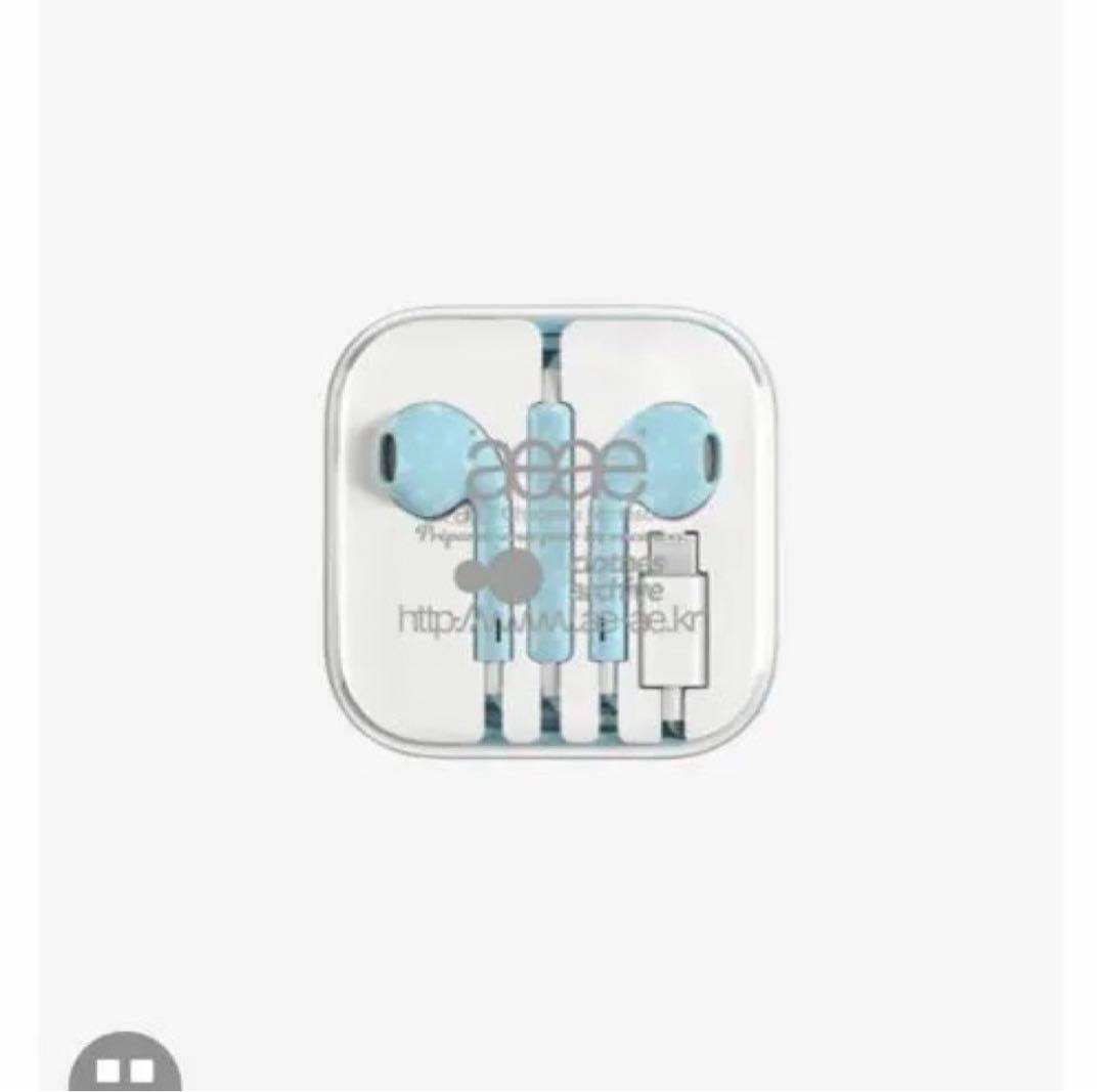aeae イヤホン USB-C 水色