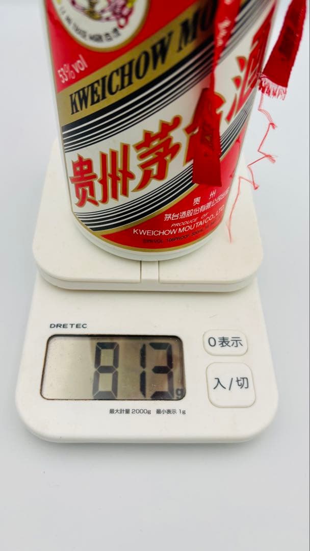 未開栓 貴州茅台酒 2007 500ml 53度 天女ラベル 重さ 813g