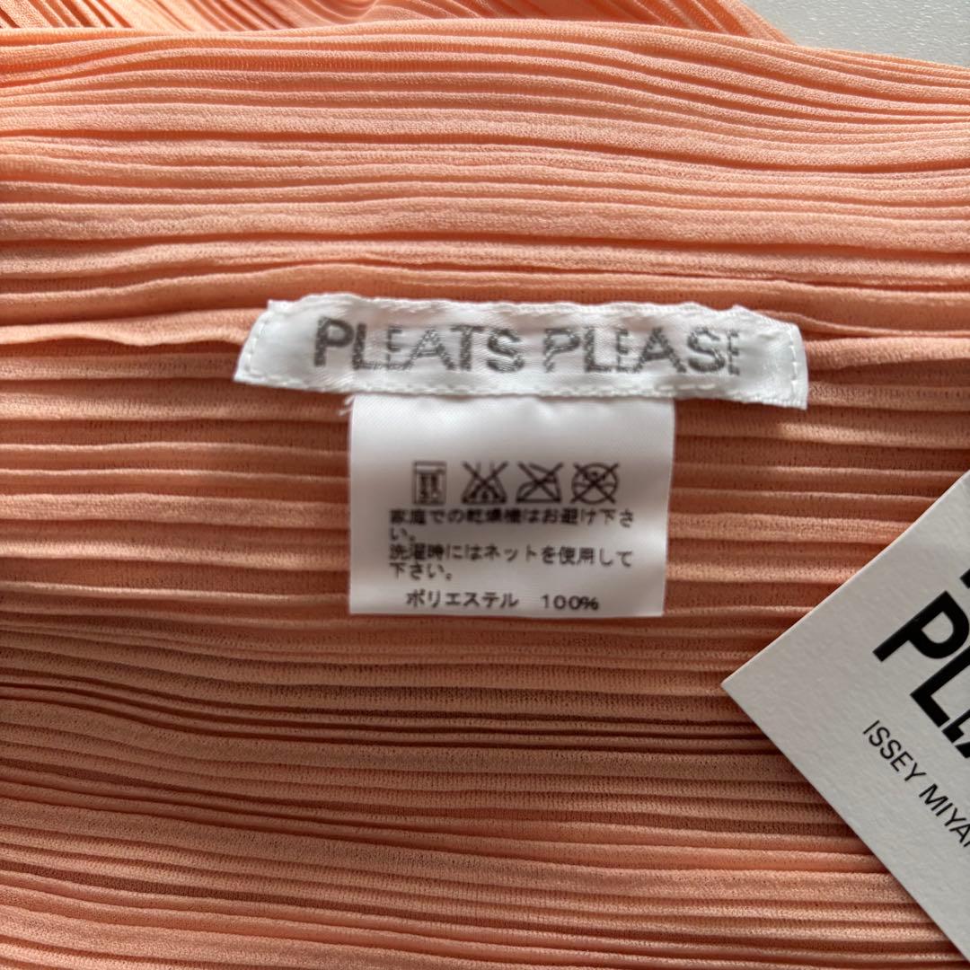 ＊タグ付き新品＊ プリーツプリーズ 長袖カットソー サイズ3 サーモンピンク