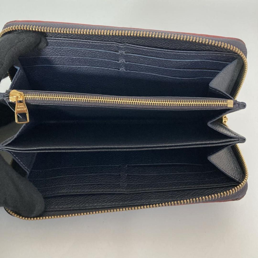 専用 ルイヴィトン 長財布 モノグラムアンプラント マリーヌルージュRFID搭載