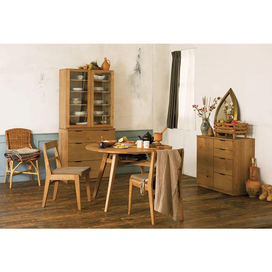 【美品】unico ADDAY(アディ)　キャビネット W800